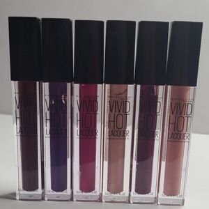 Maybelline Vivid Hot Lacquer 6 Mix Lot 78 68 60 76 62 74